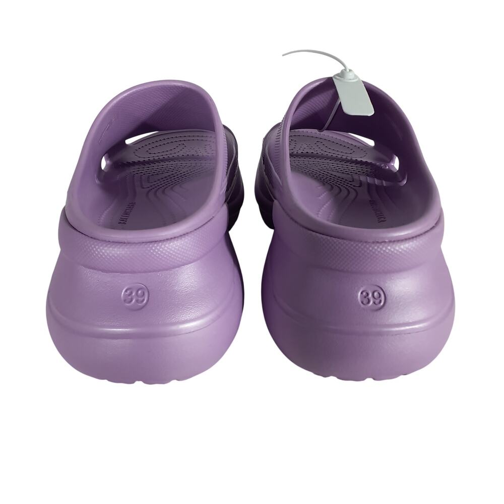 Balenciaga Platform Lilac Pool Crocs Slides Size 9 US / FR 39 NWT - Picture 5 of 6